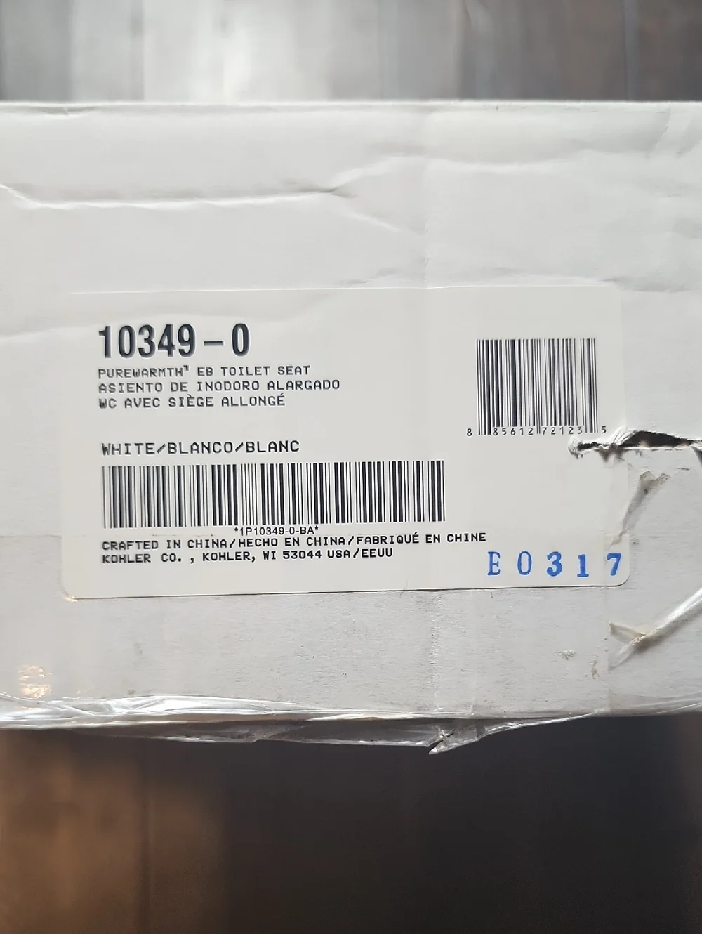 KOHLER PureWarmth White Elongated Toilet Seat Model K-10349